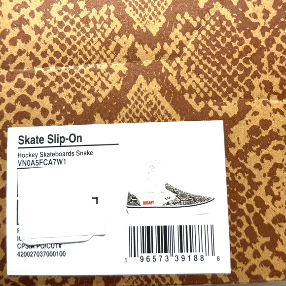 VANS Skate Slip On Sneakers Snak Women's Low Top Black White Canvas VN0A5FCA7W1 - Picture 7 of 8